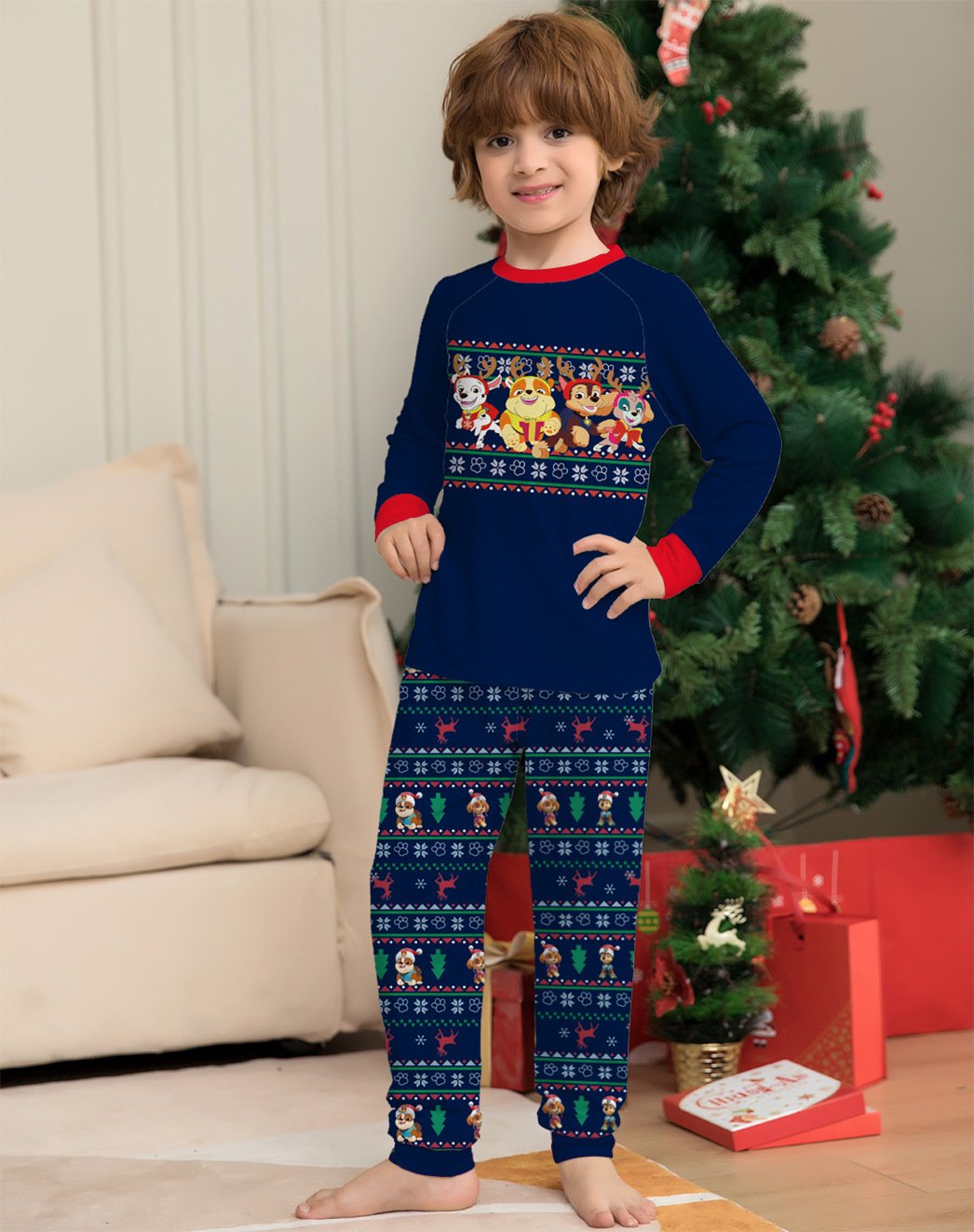 Cozy Christmas Family Pajamas Set - Dad, Mom, Baby & Kid Matching Holiday PJs