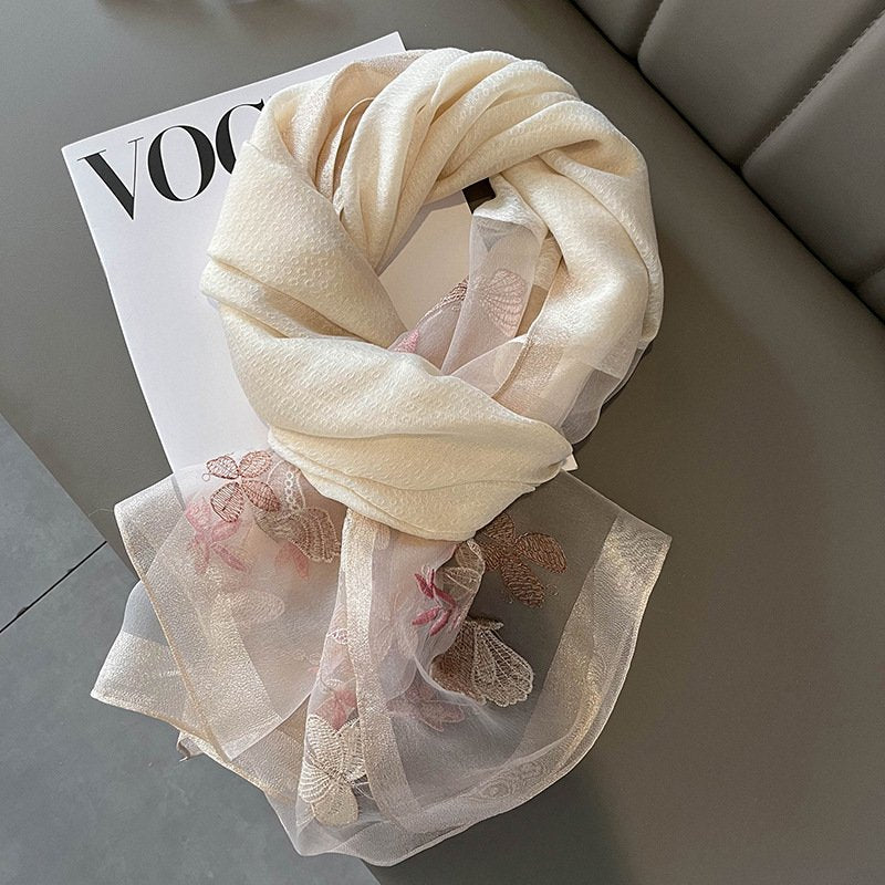 Warm Silk Wool Scarf