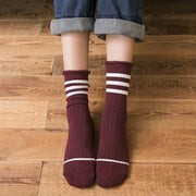Breathable Japanese Style Cotton Socks for Women