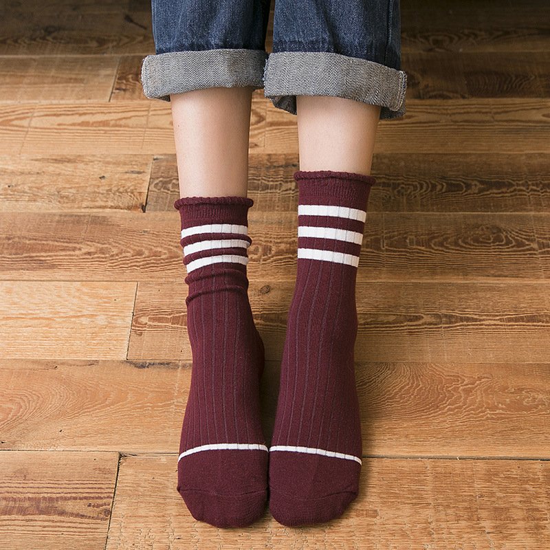 Breathable Japanese Style Cotton Socks for Women