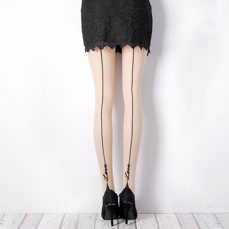 Breathable Silk Stockings for Women - Classic Stripe Pattern