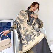 Warm Women's Scarf for Middle-Aged Elders - Soft Cashmere Blend