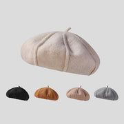 Women's Cashmere Knitted Beret - Warm & Breathable