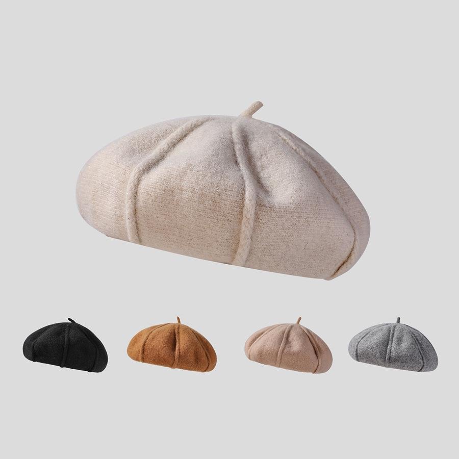 Women's Cashmere Knitted Beret - Warm & Breathable