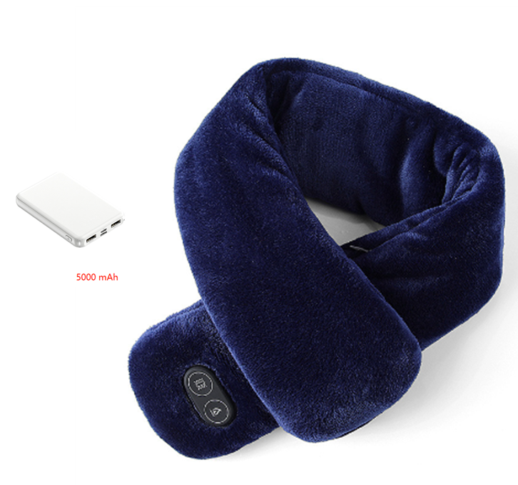 Stay Warm with Ease: 3-Speed Heated Scarf with Power Bank