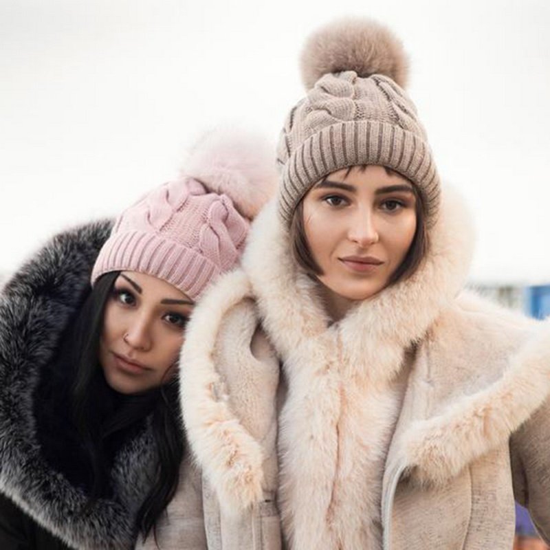 Warm Women's Knitted Hats for Cold Weather