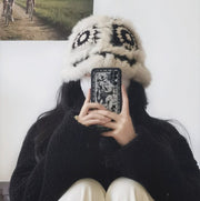 Warm Fisherman Hat for Women - Hand Knitted Wool