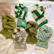 Cozy Striped Scarf for Couples
