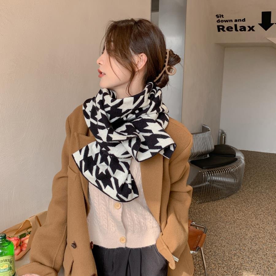 Warm Fashionable Faux Cashmere Shawl Scarf