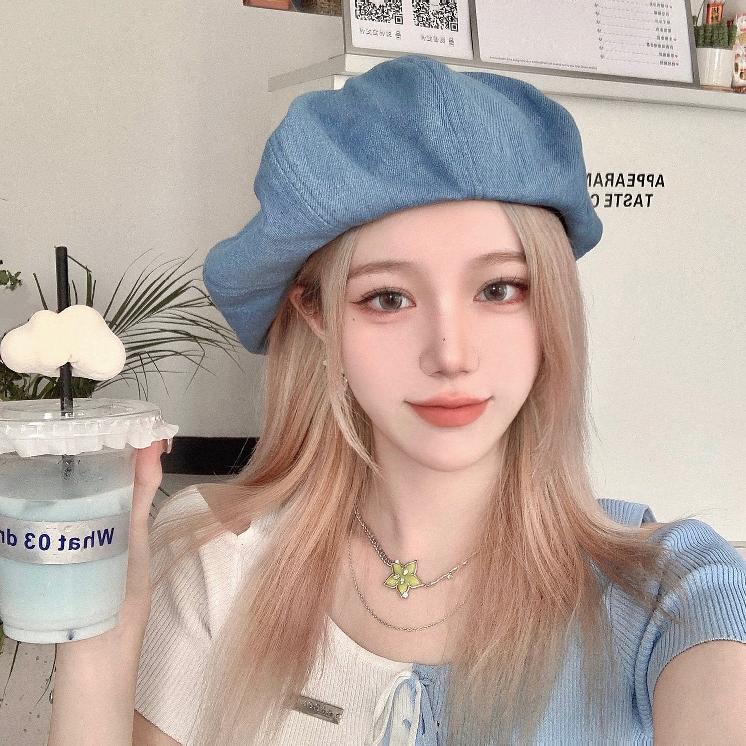 Chic Blue Beret