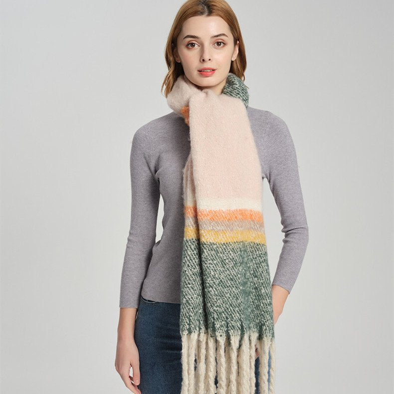 Cozy Mixed Color Scarf
