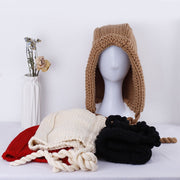 Slouchy Knit Hat for Women - Off White, Red, Black, Khaki