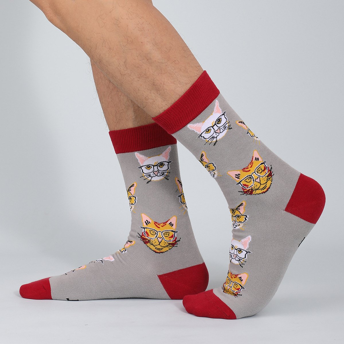 Men's Casual Animal Letter Socks