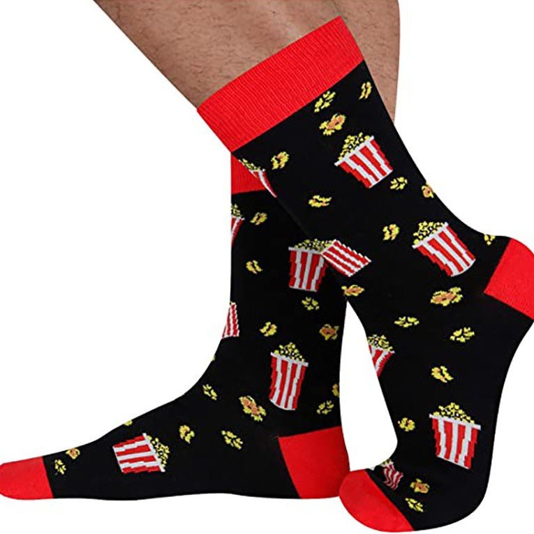 Green Red Trendy Casual Socks for Women