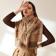 Warm Plaid Scarf