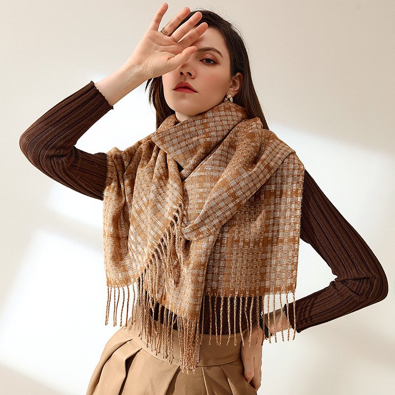 Warm Plaid Scarf