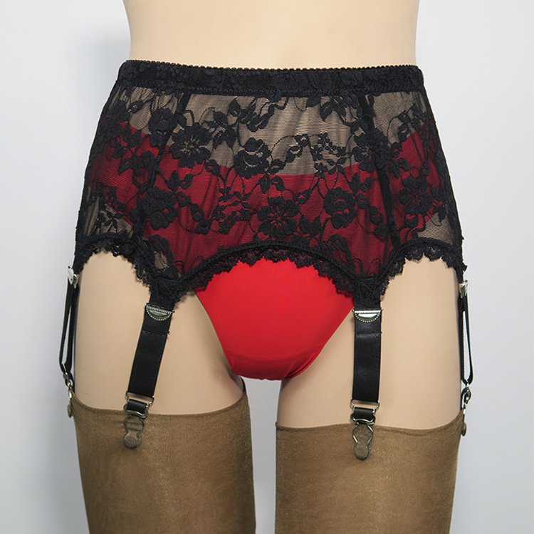 Adjustable Garter Belt Stockings with Non-Slip Fasteners