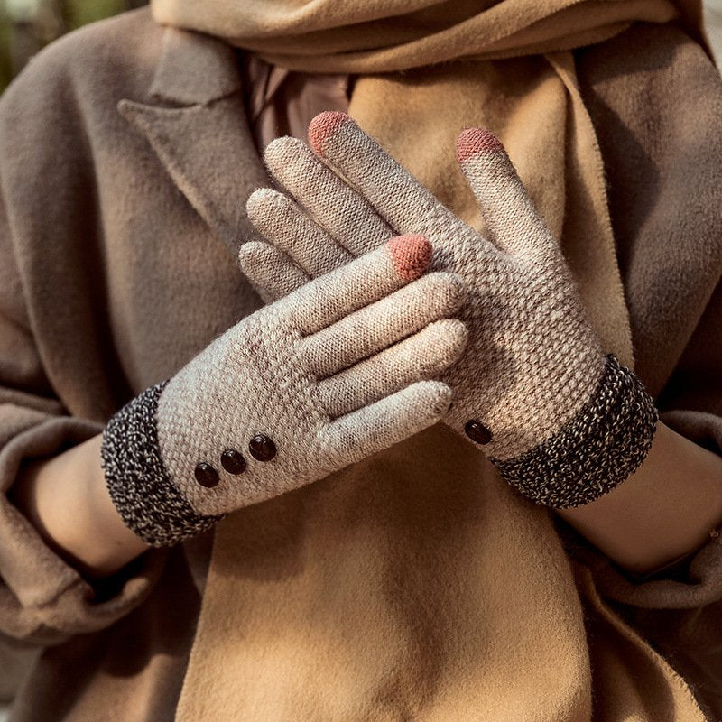 Warm Touch Screen Riding Gloves for Women