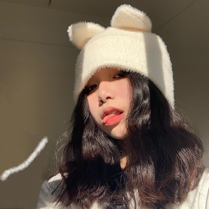 Warm Beige Wool Hat