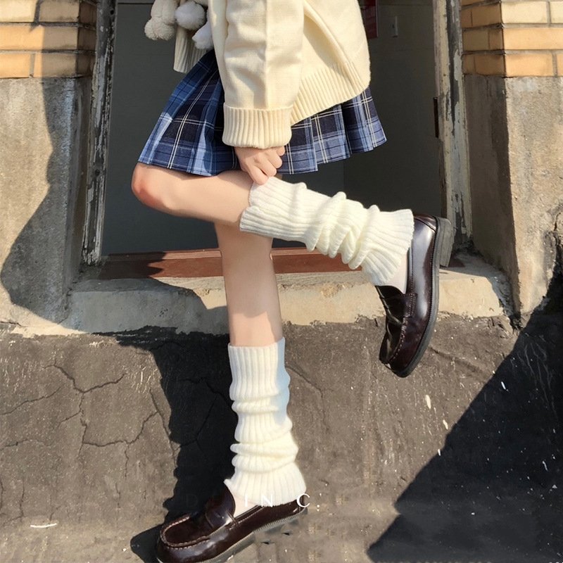 Soft White Striped Socks for Girls