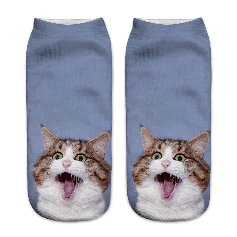 Kids' 3D Cat Socks for Girls