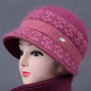 Warm Women's Winter Knitted Cotton Hat