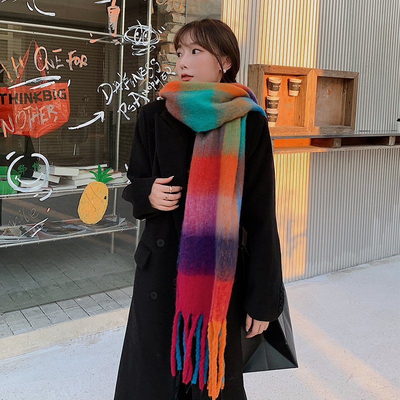 Warm Plaid Scarf