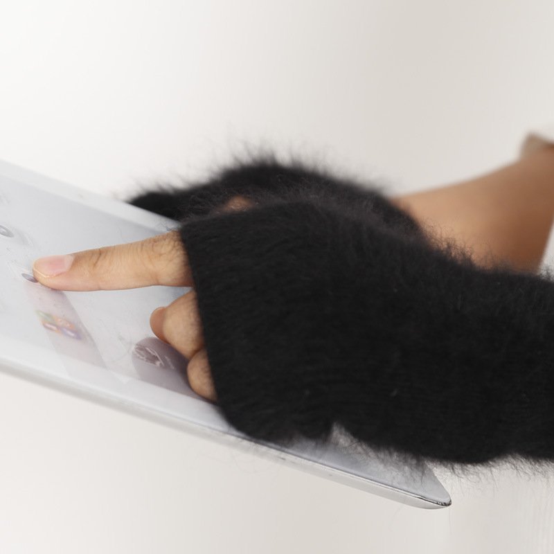 Cozy Mink Mittens for Girls