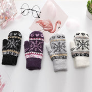 Double-Layer Touchscreen Gloves for Women