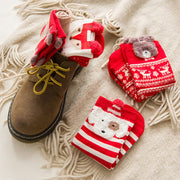 Cozy Red Christmas Socks for Women
