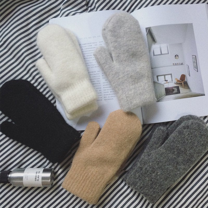 Warm Velvet Padded Riding Gloves for Men & Women