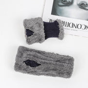 Warm Women's Plush Gloves for Cold Weather