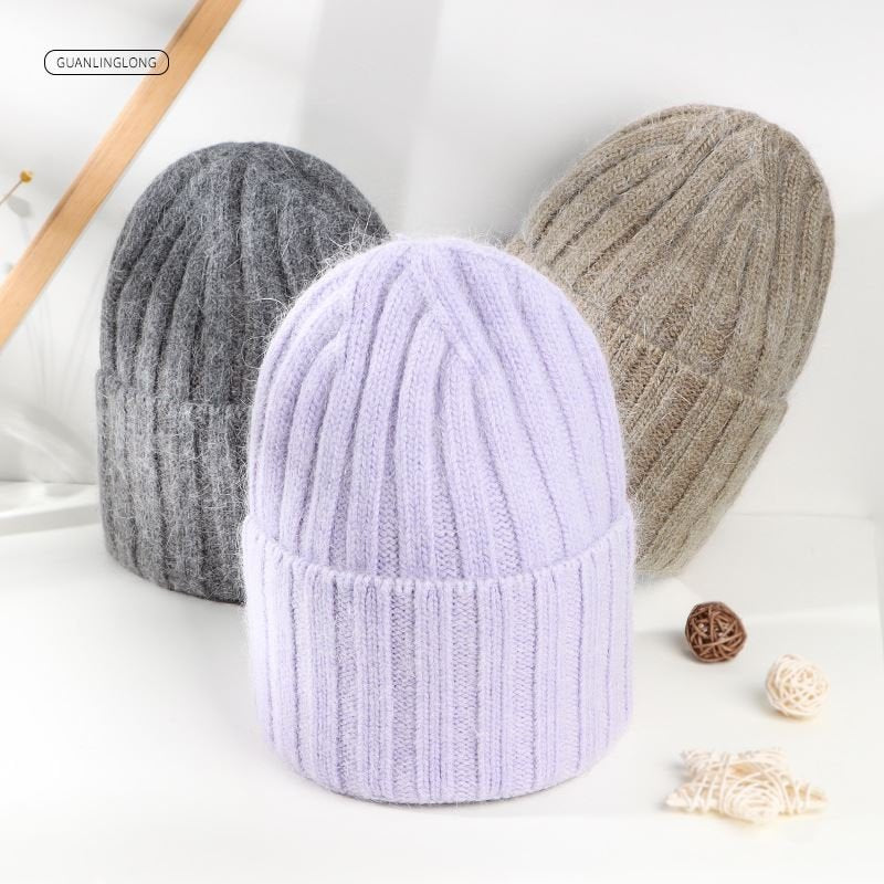 Cozy Rabbit Hair Knit Hat