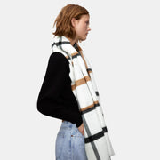 Cozy Large Square Plaid Cashmere Shawl