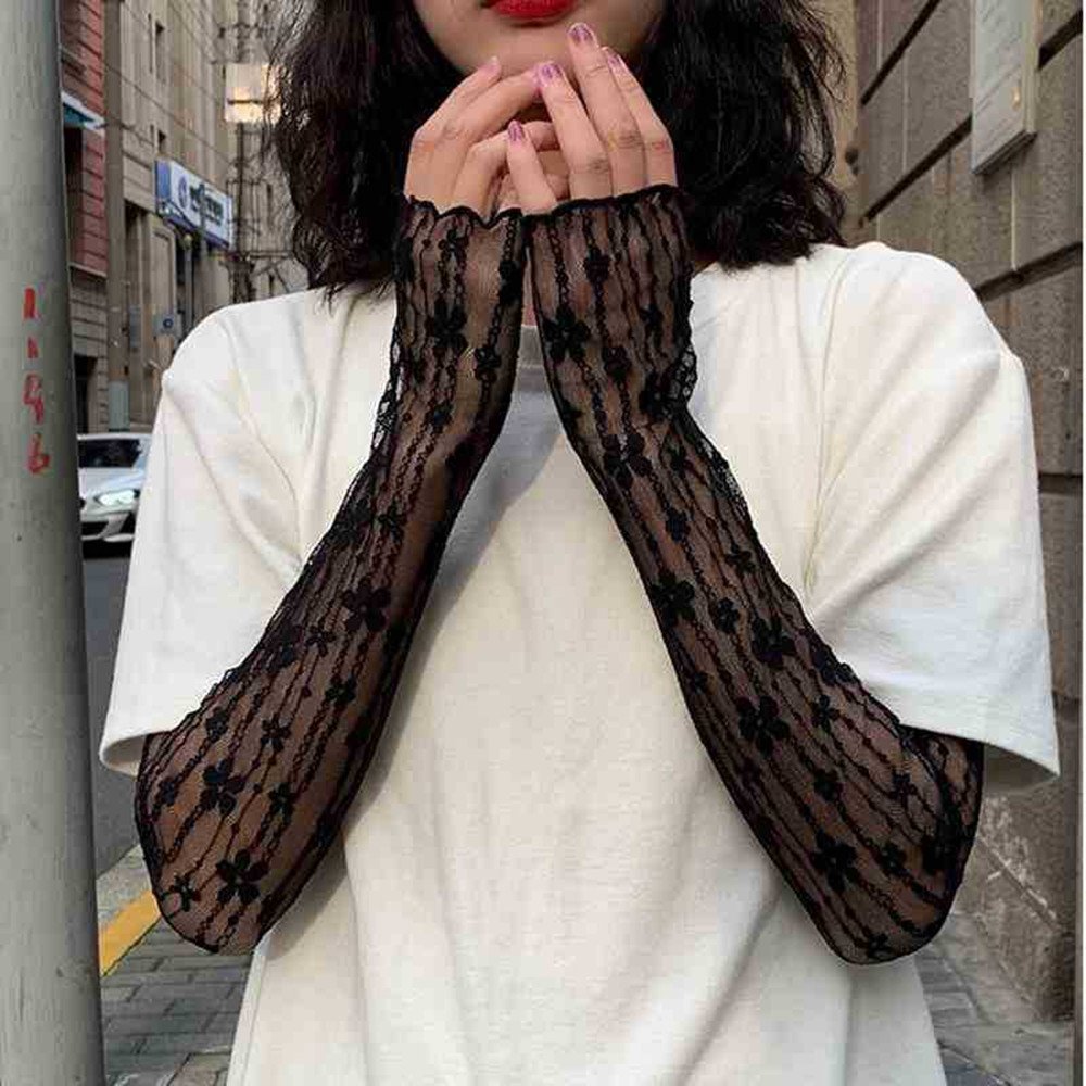 Lace Style Infinity Gloves for Women