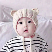 Cute Baby Bear Ears Warm Woolen Hat