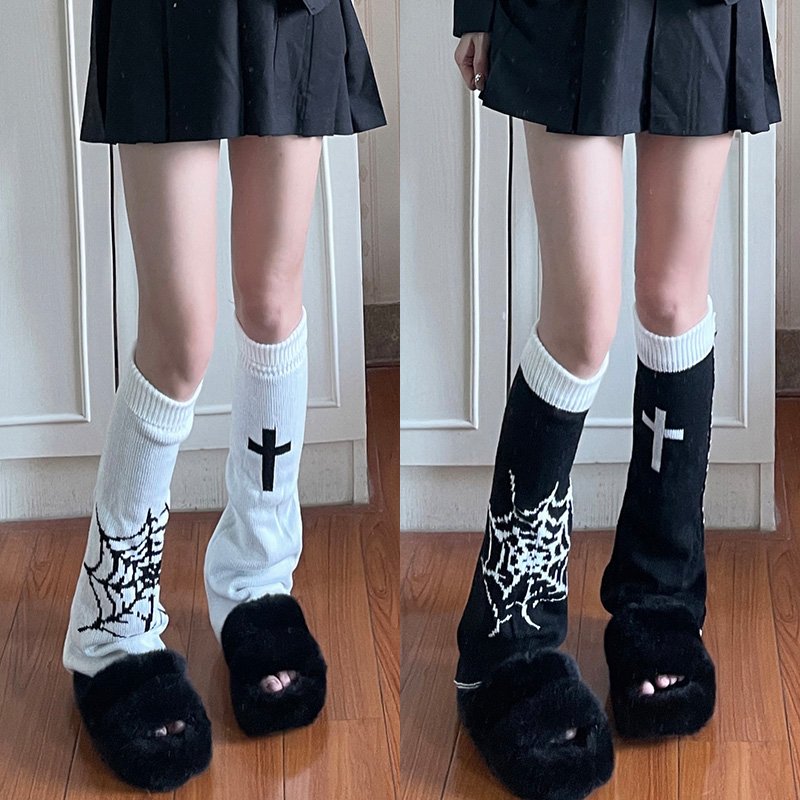 Cozy Double-Sided Spider Socks for Women