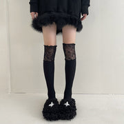 Mid-Calf Women's Lace Knee Socks