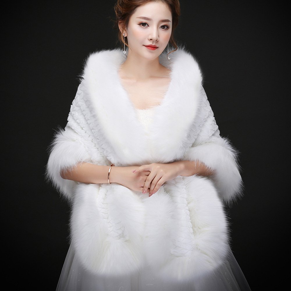 Fur Edge Cape Shawl