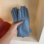 Cycling Gloves for Women - PU Leather Fingerless Gloves
