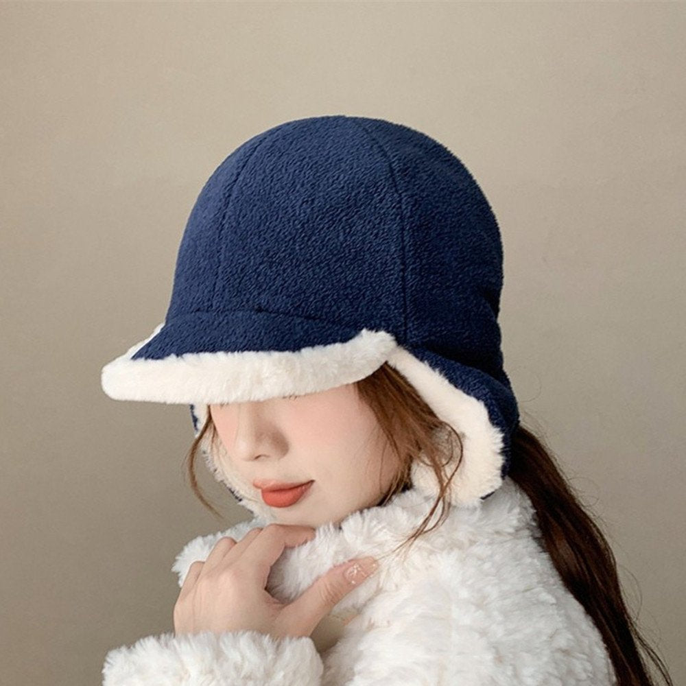 Warm Double-Sided Velvet Hat for Men Women Outdoor