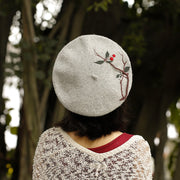Women's Wool Beret Creative Pattern Hat