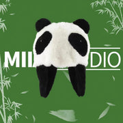 Warm Panda Plush Hat for Women