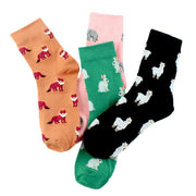 Cozy Cartoon Animal Socks for Women