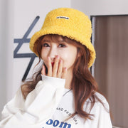 Soft Lamb Hair Fisherman Hat for Women
