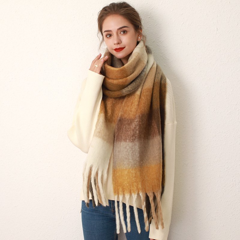 Warm Grid Scarf