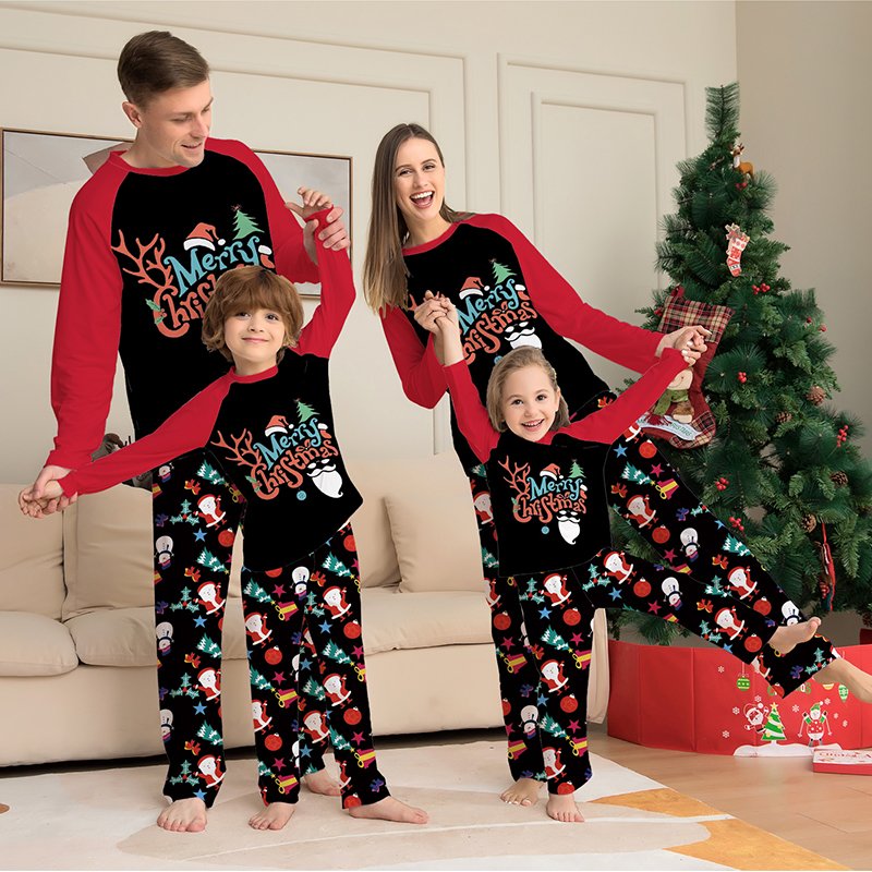 Cozy Cartoon Pajamas Parent-Child Set