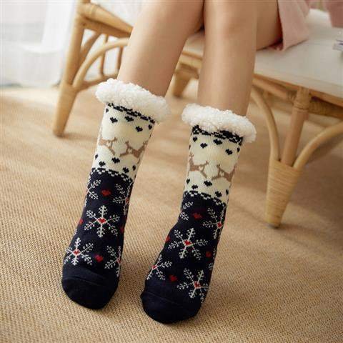 Warm Indoor Socks for Women - Non Slip & Extra Thick