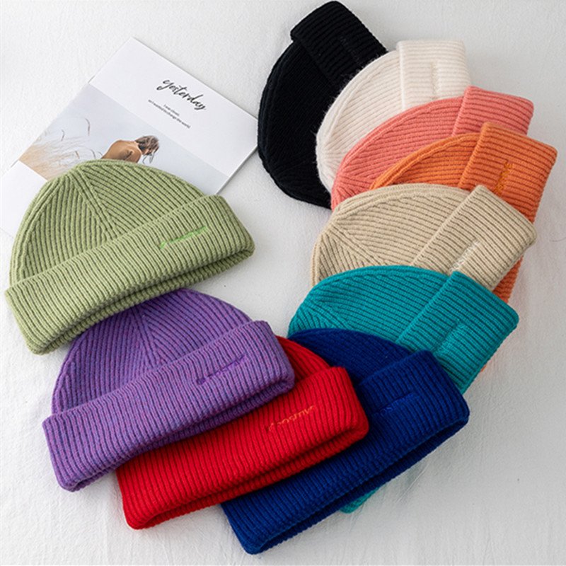 Warm Women's Knitted Wool Hats for Cold Weather