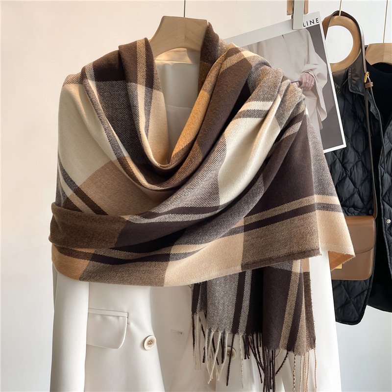 Warm Plaid Scarf